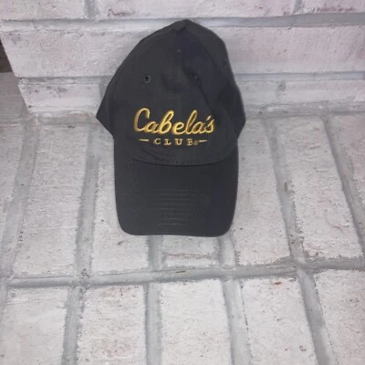Cabelas Club Member Mens Hat Ball Cap Gray Adjustable Baseball Official  - Image 1 of 4