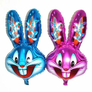 Hase Ballonfolie Kaninchenkopf 33"/83 cm hoch HEUTE VERSANDT - Bild 1 von 3