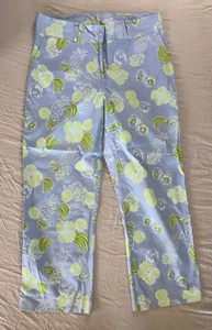 Pantalone chino donna Lilly Pulitzer leggero cotone elasticizzato taglia 4 usato in ottime condizioni! - Foto 1 di 7