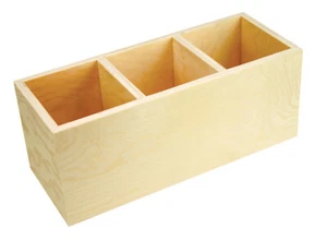 Wrappers Wooden 3 Compartments 24 x 9,5 X 9,5 CM - Picture 1 of 1