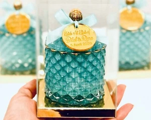 Personalised Engraved Gold Acrylic | Bonbonniere | Favour tags Wedding | Baptism - Picture 1 of 5