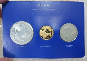 1977 Malaysia Sea Games Proof Set Of 3 - Picture 1 of 4