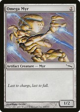 1X Omega Myr - Mirrodin - FOIL EX MTG CARD