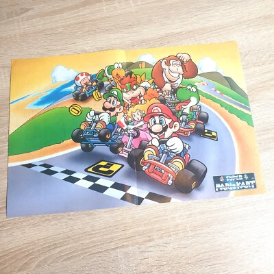 Super Mario Kart Poster Bild aus Videospiele Zeitschrift - ca. 42 x 28 cm- Retro - Bild 1 von 4