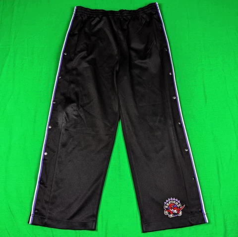 Vintage Mighty Mac Toronto Raptors Tear Away Basketball Pants Youth Large 16/18 Cover