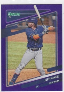 2021 Panini Donruss Jeff McNeil Purple Foil Team #157 - Picture 1 of 2