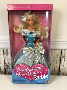 1994 SILVER SWEETHEART BARBIE - 12410 - ORIGINAL BOX UNOPENED - SEARS LIMITED ED - Picture 1 of 16