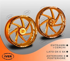Adesivi cerchi moto ktm duke 890 naked cerchio arancione - Imagen 1 de 2
