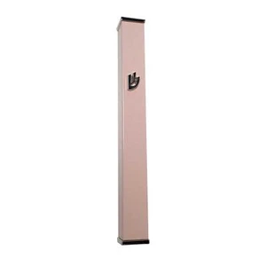Modern Door Mezuzah Case 5.75" (146mm) (Without Scroll) Taupe Self Stick Beige - Picture 1 of 6