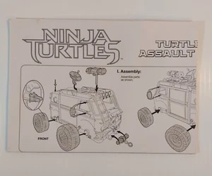 TMNT Teenage Mutant Ninja Turtles Turtle Assault Van Assembly Instructions - Picture 1 of 3
