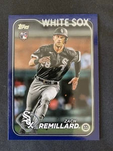 2024 Topps Series 1 Royal Blue Parallel #222 Zach Remillard RC Whit Sox - Picture 1 of 1