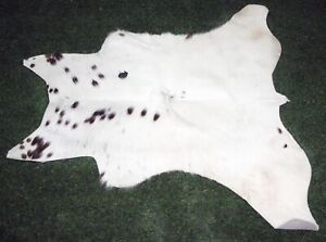 New Cowhide Rugs Hair On COW HIDE Rugs Area Cow Skin Leather Rugs (44" x 45")