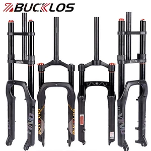 BUCKLOS 20*4.0" MTB Air Suspension Fat Fork Beach/Snow/Electric/XC Bike Forks - Picture 1 of 14