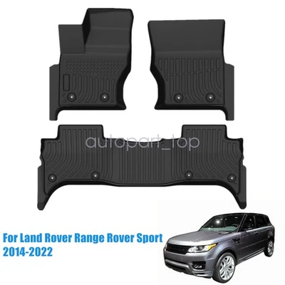 Tapetes delanteros traseros forro para Land Rover Range Rover Sport TPE 2014-2022 negro Foto 1 de 4