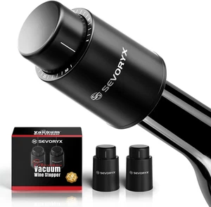 2er Pack Weinstopfen für Flasche, Premium Weinsparer mit integriertem Datums-Tracker, L - Bild 1 von 12