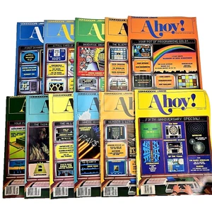 Ahoy! Magazines 11 Issues 1987 1999 Commodore C-64 128 Software Computer Program - Foto 1 di 11
