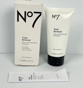 No 7 Total Renewal Micro-Dermabrasion Exfoliator 75ml / 2.5oz  - NIB - READ - Picture 1 of 10