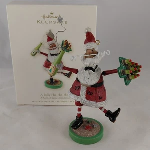 🎄Hallmark Keepsake Ornament A Jolly Ho-Ho-Ho! Santa Claus Christmas Tree 2008 - Picture 1 of 14