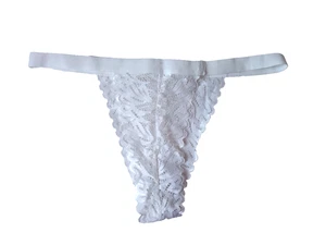 Süßer weißer Spitzentanga XL - Bild 1 von 2