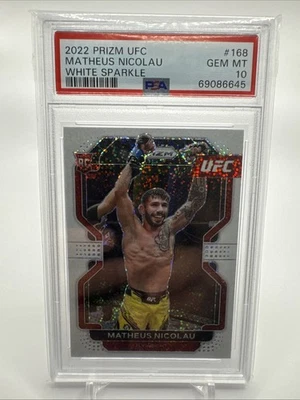 Matheus Nicolau 2022 Prizm White Sparkle PSA-10 UFC - S-128 - Image 1 of 2