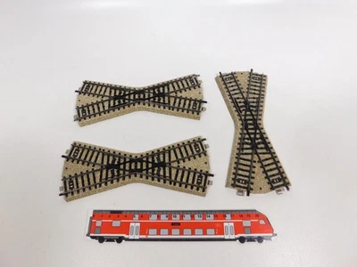 3x Märklin H0 AC 5114 Crossing M Track Very Good/Mint #DL147-0, 5 - Image 1 of 3
