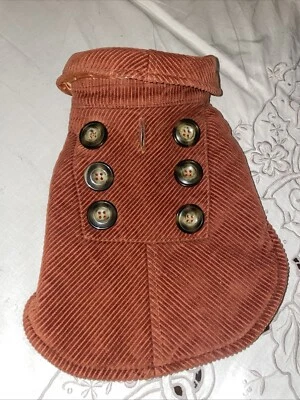 Abrigo Chaqueta Woolrich Pana Mascota Naranja Quemado Cachorro Perro Ropa Pequeño Foto 1 de 4