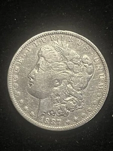 1887 O MORGAN SILVER DOLLAR - Picture 1 of 2