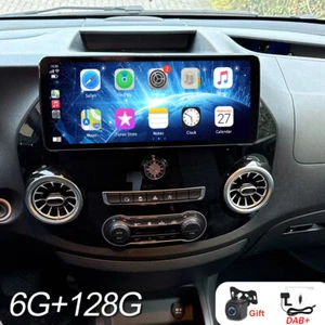 Für Benz Vito W447 14-2024 12.3" Android13 Autoradio GPS Nav WIFI 4G SWC KAM DAB - Bild 1 von 13