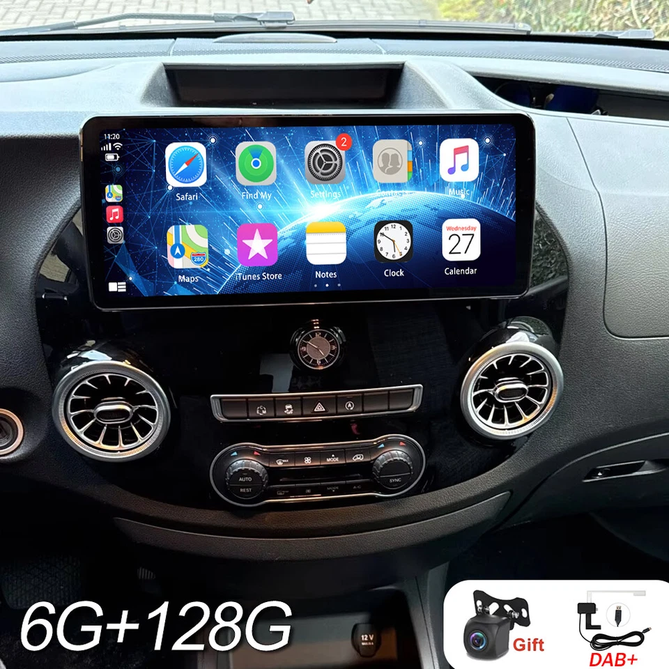 Für Benz Vito W447 14-2024 12.3" Android13 Autoradio GPS Nav WIFI 4G SWC KAM DAB - Bild 1 von 4