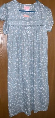 Camisa de dormir LATI Fashions etiqueta rosa camisón ropa de salón mediana/M - azul - nueva Foto 1 de 4