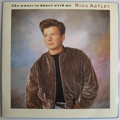 RICK ASTLEY "She wants to dance with me" SP 7" France 1988 - RCA PB 42189 - Photo 1/4