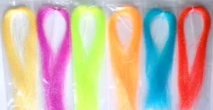 TWISTED CRYSTAL FLASH - Fly Tying Material - 6 Packs - FLASHABOU - 12 inch - NEW - Picture 1 of 7