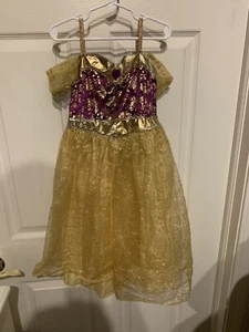 Teetot & Co. Purple And Gold Princess Costume Child Size Small 4-6 - Picture 1 of 5