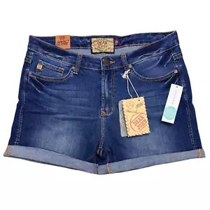Dear John Denim Shorts Women Horizon Modern Luxury Sz 29 Stretch Classic Y2K NWT - Picture 1 of 9