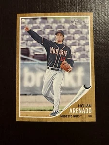 2011 Topps Heritage Minor League Edition Nolan Arenado #53 Modesto Nuts - Picture 1 of 2