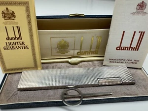 dunhill london longboy 5” rollagas lighter with box & paper - Picture 1 of 12