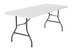 Cosco 6 Foot Folding Table In White Speckle - Picture 1 of 2