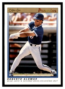 1991 O-Pee-Chee Premier #1 ROBERTO ALOMAR Toronto Blue Jays ~E9G