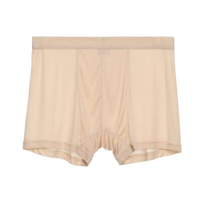 1 pieza 100 % seda natural ropa interior delgada para hombre calzoncillos boxer talla grande L-3XL SG109 Foto 1 de 4