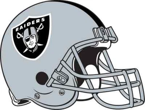 CASCO OAKLAND/LAS VEGAS RAIDERS Calcomanía de vinilo / pegatina ** 5 tallas ** - Imagen 1 de 1