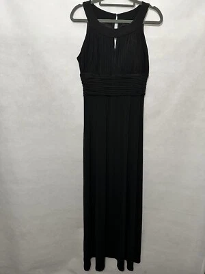 COLECCIÓN DRESSBARN Maxi Vestido Negro Vestido de Cóctel Talla 10 Elástico Foto 1 de 4