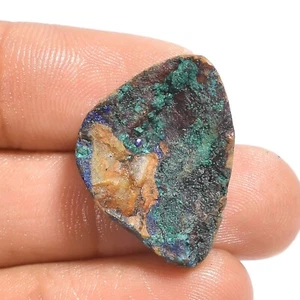 18.50 Cts Natural Azurite Malachite Fancy Druzy 24X18X6 mm - Picture 1 of 6