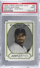 2005 Topps Cracker Jack Mini Grey /25 Johan Santana (Portrait) #85.2 PSA 9 MINT
