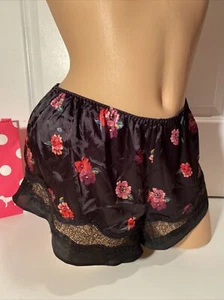 2 Victoria Secret Women Shorts pajama sleep boxers Small Satin New - Picture 1 of 5