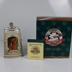 Anheuser Busch Members Only 1997 Budweiser Girls Historical Reflections Stein - Bild 1 von 10