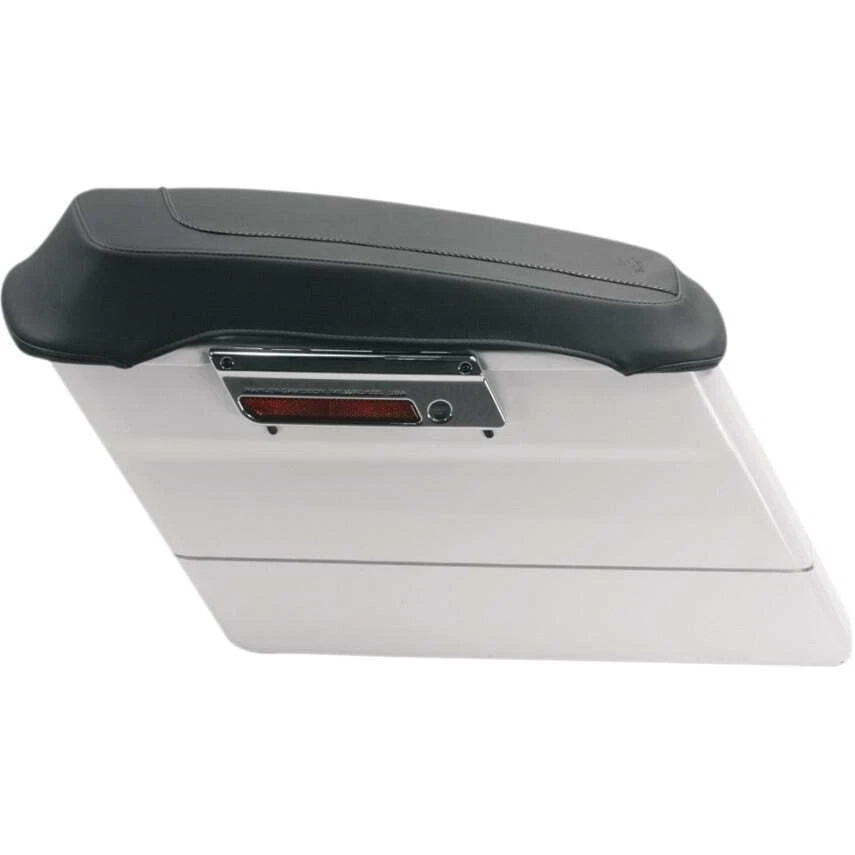 Tapas de tapa de alforjas de vinilo Mustang 77604 lisas Vintage Harley FLH/T 93-13 Foto 1 de 2