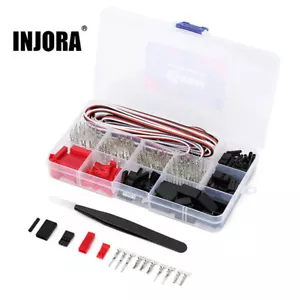 INJORA Servo Plug Male Female JST JR Connector Crimp Pin Wire for RC Car Boat - Picture 1 of 11