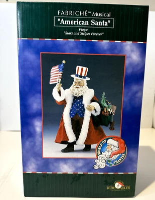 AMERICAN SANTA NAVIDAD KSA K.ADLER Fabriche Musical ESTRELLAS Y RAYAS TÍO SAM Foto 1 de 3