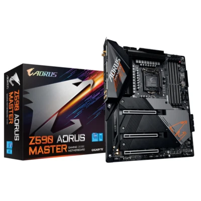 GIGABYTE Z590 AORUS MASTER Motherboard Intel Z590 LGA1200 DDR4 ATX M.2 USB3.2 - Image 1 of 3