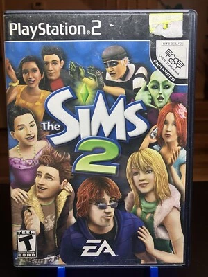 The Sims 2 (Sony PlayStation 2, 2005) PS2 Complete In Box CIB Black Label PS2 - Image 1 of 3